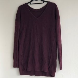 Lululemon waffle knit v-neck sweater